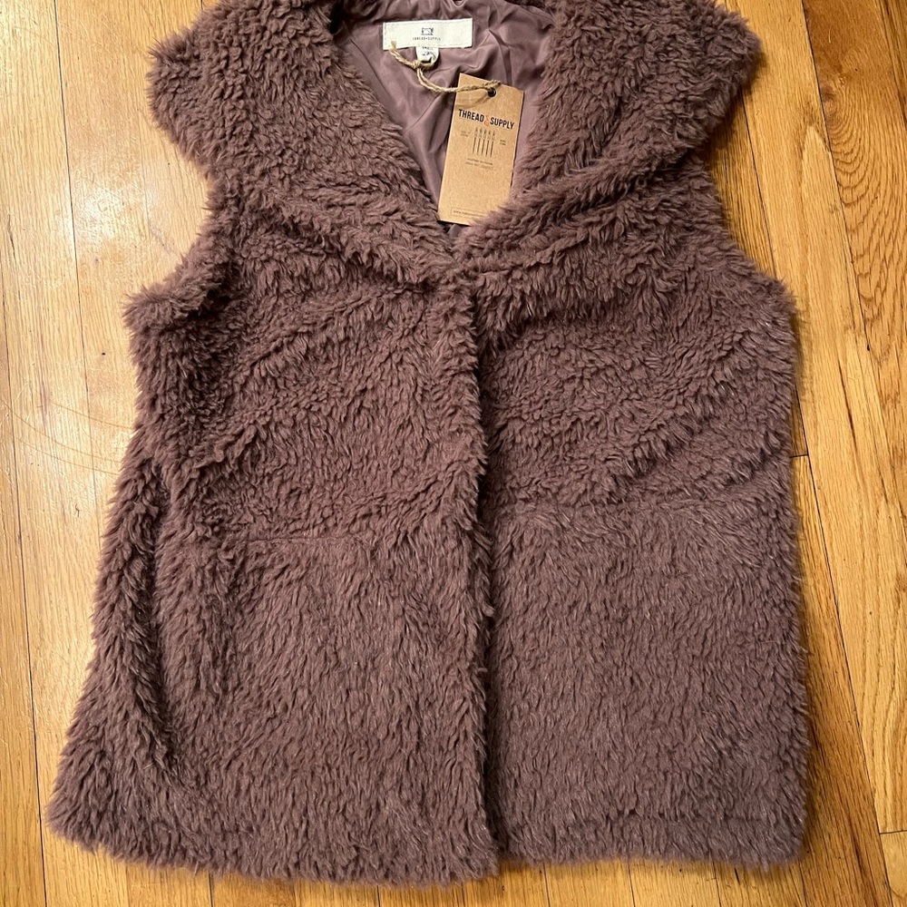 Thread & Supply Faux Fur Vest